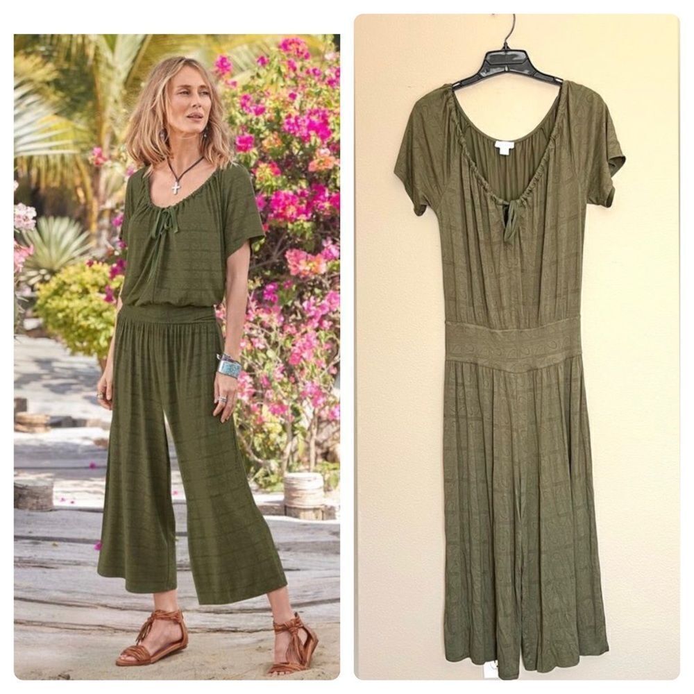 Sundance Boho Wide Leg Flowy Jumpsuit